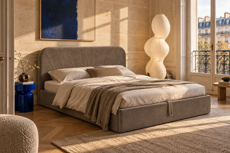 Paris Design Week 2026 įkvėptas miegamasis su Denora lova