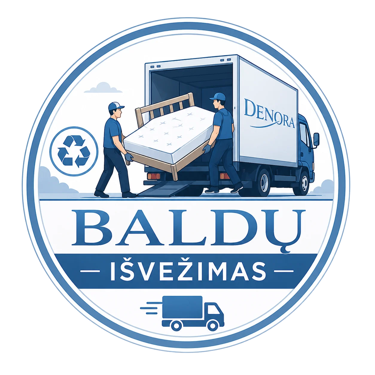 Senų baldų išvežimas